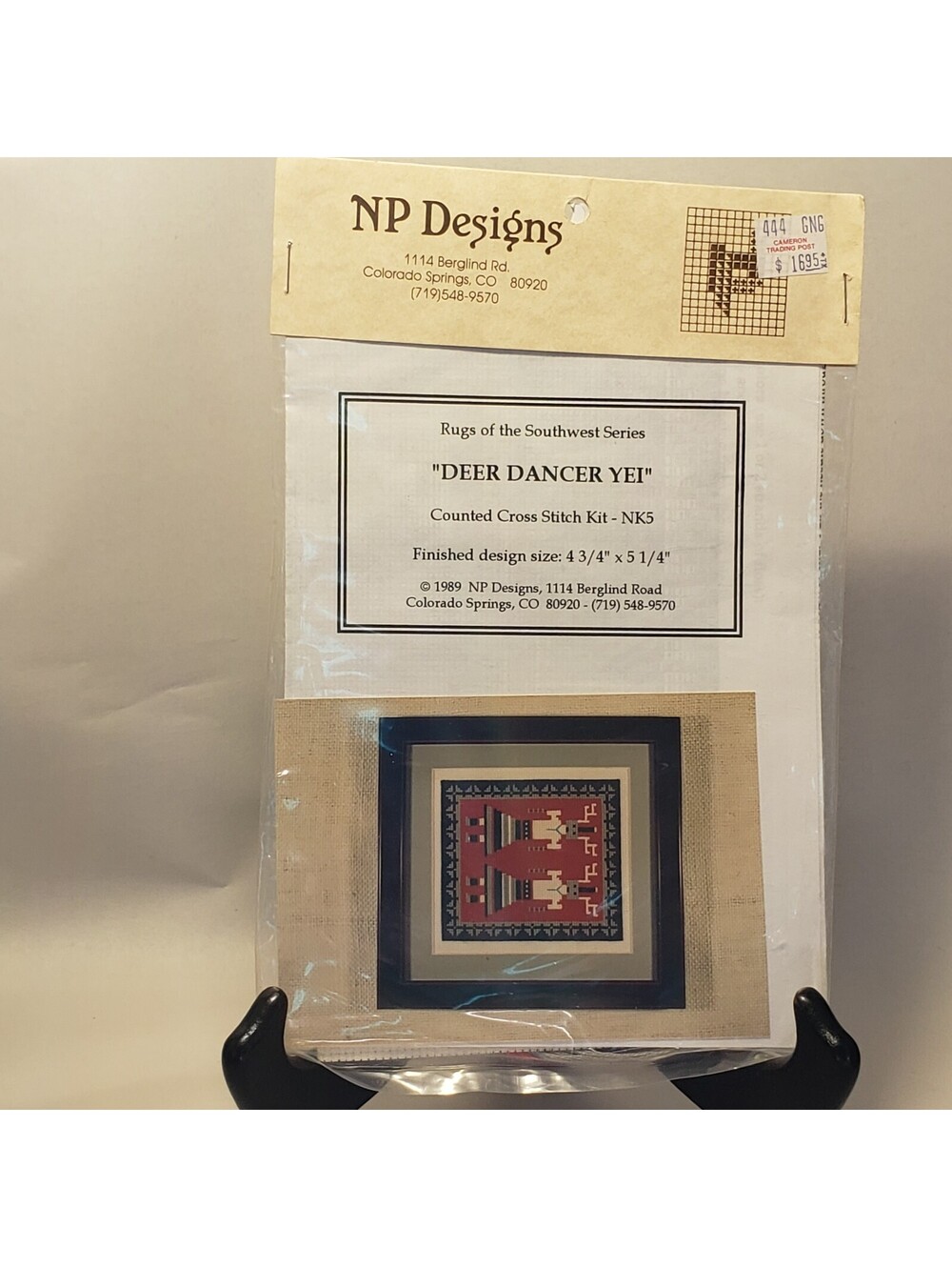 NP Designs Counted Cross Stitch Kit NK5 Deer Dancer Yei NEW 1989 Rugs of  SW